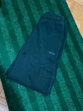 Aritzia Dark Forest Green Sweatfleece Joggers